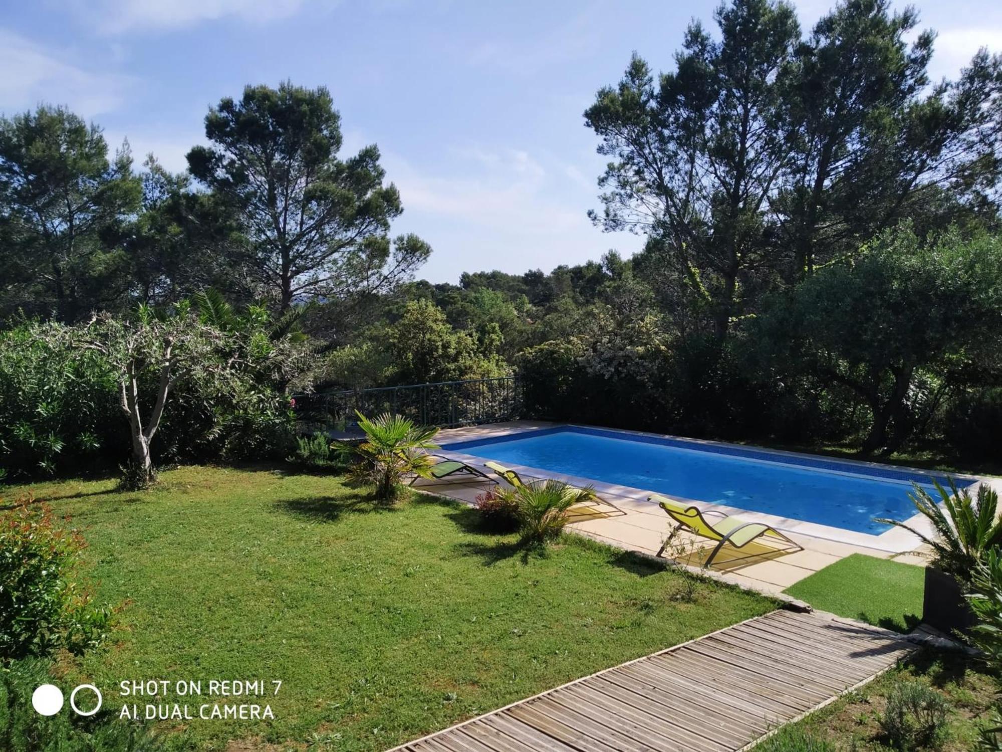 Proche Uzes Petit Gite Avec Grande Cuisine D'Ete Et Piscine Saint-Siffret Exterior photo